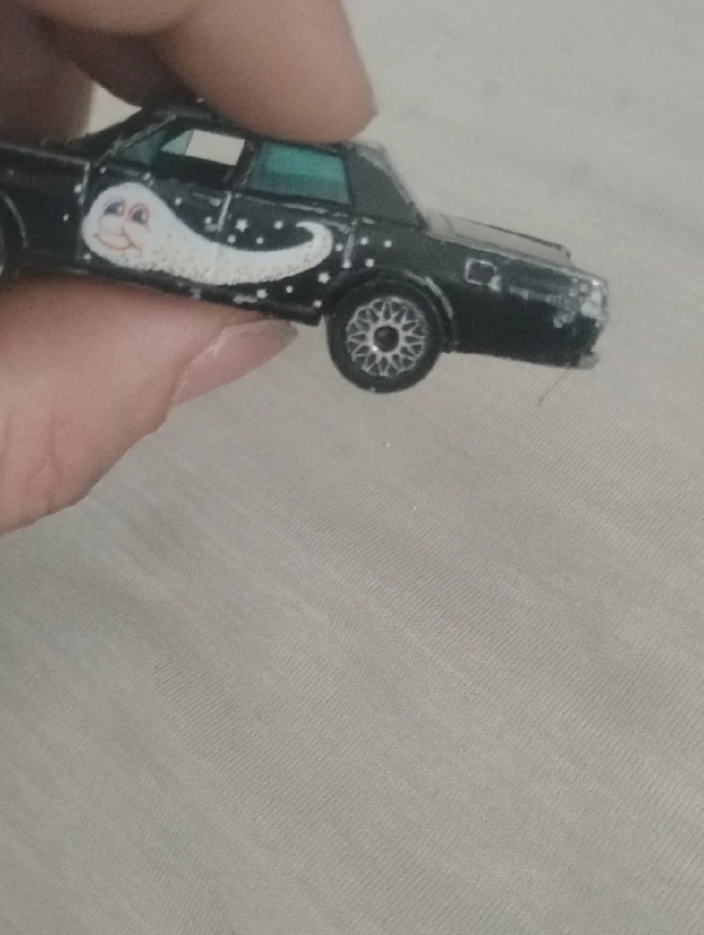 Black Space-Themed Toy Police Car - Haley's Comet Special Edition